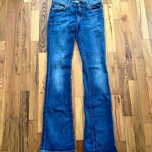7 of all man kind skinny boot cut jeans size 26